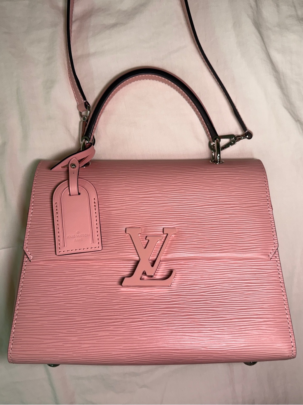 Louis Vuitton Grenelle PM in Rose Ballerine Epi Leather